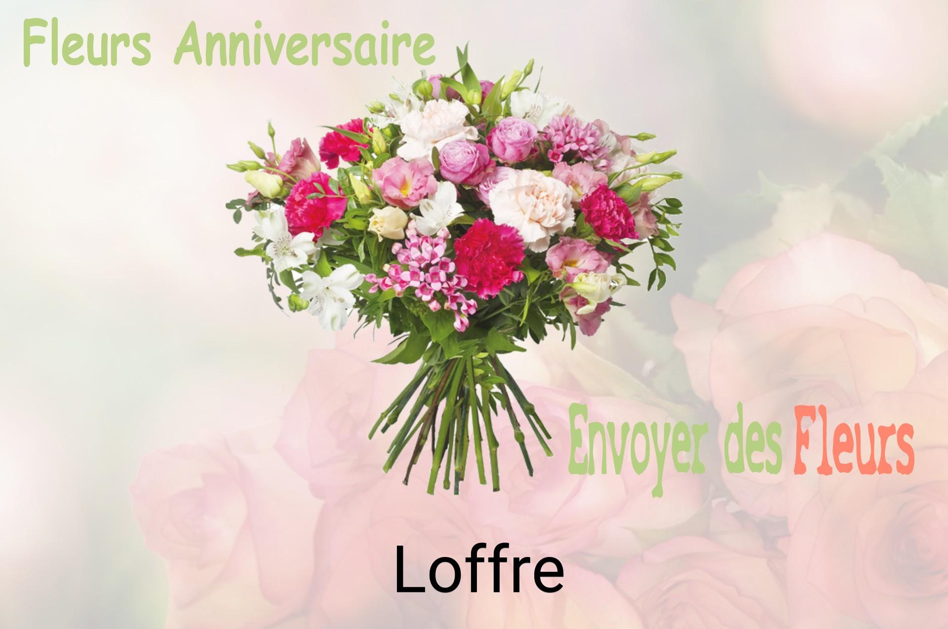 Bouquet de fleurs d’anniversaire livré à Loffre
