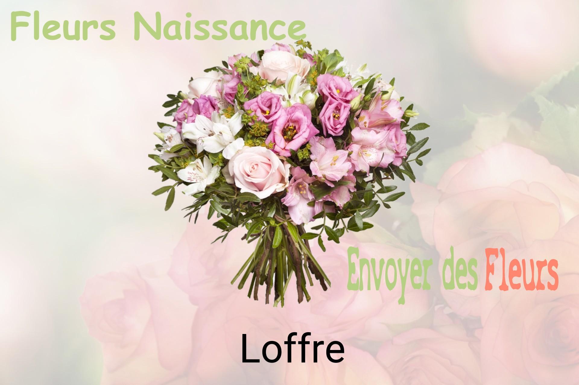 Bouquet de fleurs de naissance livré à Loffre